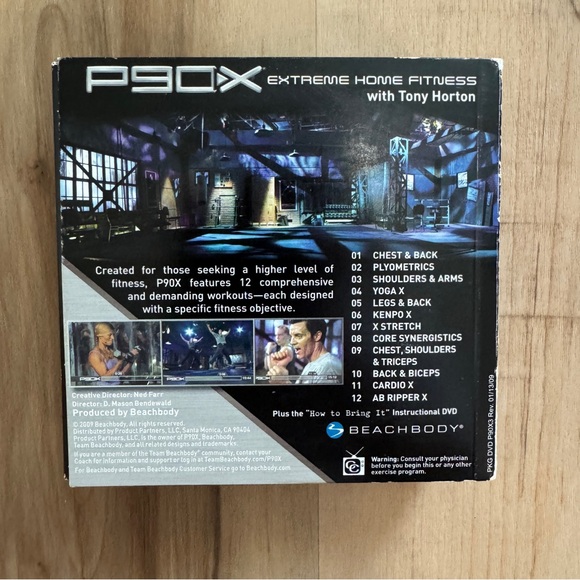 P90X Home Fitness Beach Body 12 Disc Set w/ Resistance Bands and Nutrition Plan - Picture 2 of 11